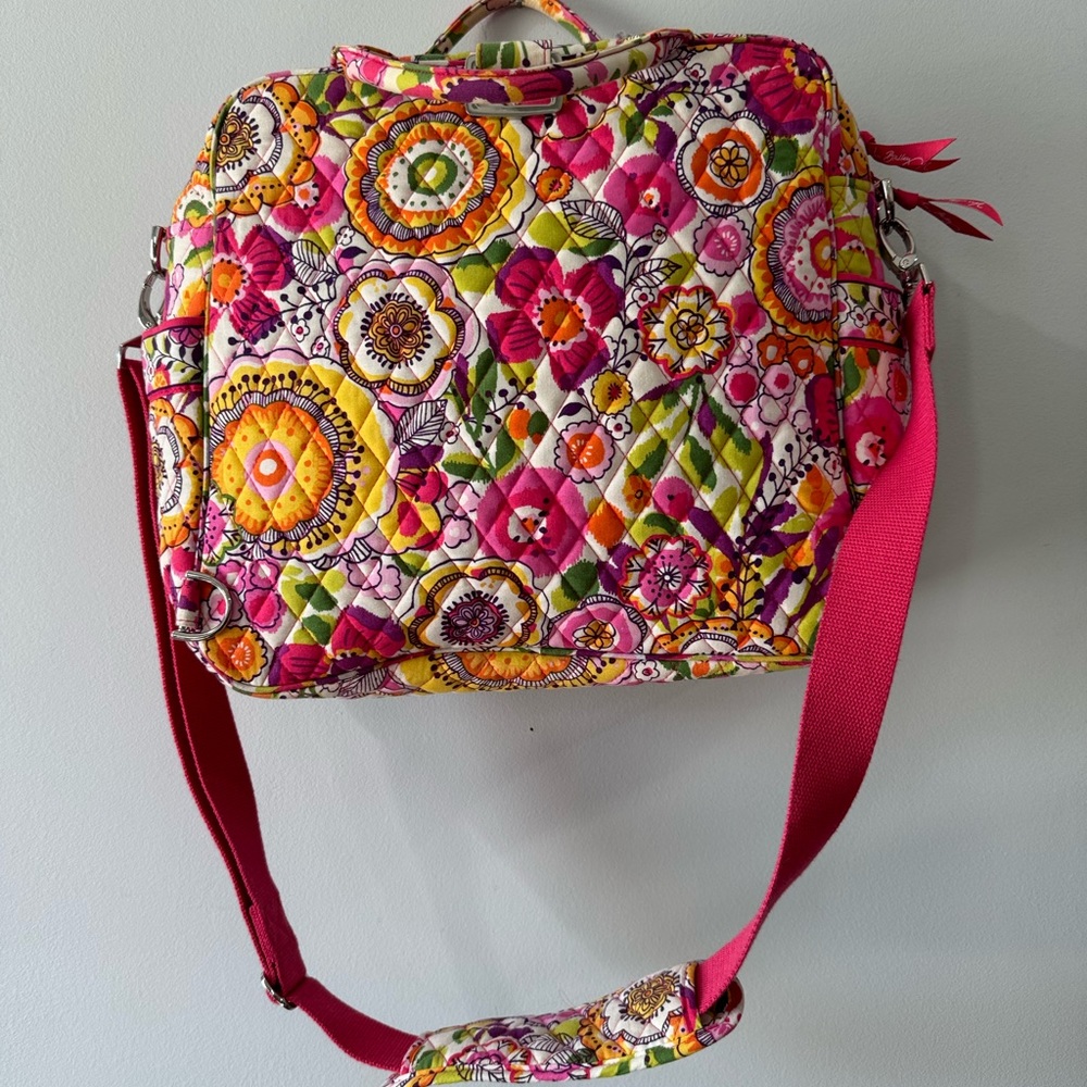 Vera Bradley Pink Floral Shoulder Bag / Tote - Picture 2 of 9